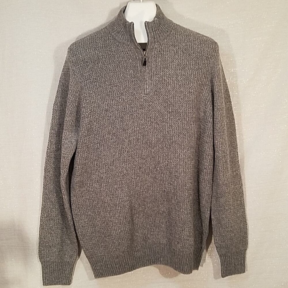 Joseph Abboud Grey 1/4 Zip Sweater